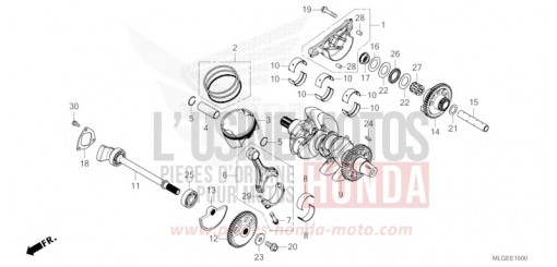 VILEBREQUIN/PISTON CRF1100A2P de 2023